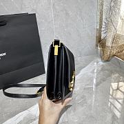 Forubags YSL Solferino Medium Soft Satchel In Suede And Smooth Leather Black – 635025 – 22x18x5 cm - 5