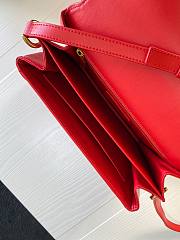 Forubags YSL Le Maillon Satchel In Smooth Leather Rouge Eros – 649795 – 24x14.5x3.5 cm - 3
