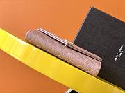 Forubags YSL Monogram Small Envelope Wallet In Mix Matelassé Grain De Poudre Embossed Leather Gold Metal Logo Pink – 651026 – 13.5x9.5x3 cm - 4