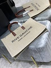 Forubags YSL Rive Gauche Large Tote Bag In Printed Canvas And Leather Beige – 509415 – 48x36x16 cm - 6