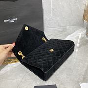 Forubags YSL Envelope Cavier Frosted Cowhide Golden Hardware Black – 487206 – 24×17.5×6 cm - 4