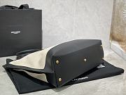 Forubags YSL Shopping Tag In Canvas And Leather Off White – 619757 – 41.5×34×14 cm - 2
