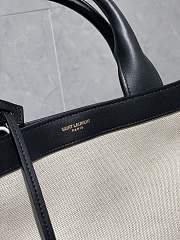 Forubags YSL Shopping Tag In Canvas And Leather Off White – 619757 – 41.5×34×14 cm - 6