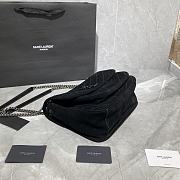 Forubags YSL Niki Imported Frosted Leather Vintage Hardware Black  – 498894 – 28×20×8 cm - 2