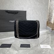 Forubags YSL Niki Imported Frosted Leather Vintage Hardware Black  – 498894 – 28×20×8 cm - 4