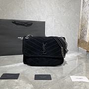 Forubags YSL Niki Imported Frosted Leather Vintage Hardware Black  – 498894 – 28×20×8 cm - 5