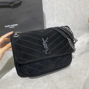 Forubags YSL Niki Imported Frosted Leather Vintage Hardware Black  – 498894 – 28×20×8 cm - 6