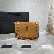 Forubags YSL Niki Imported Frosted Leather Vintage Hardware Deep Yellow  – 498894 – 28×20×8 cm - 1