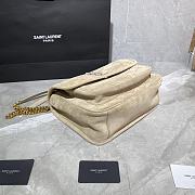 Forubags YSL Niki Imported Frosted Leather Vintage Hardware Deep Beige  – 498894 – 28×20×8 cm - 4