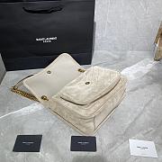 Forubags YSL Niki Imported Frosted Leather Vintage Hardware Deep Beige  – 498894 – 28×20×8 cm - 3