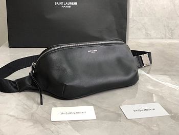 Forubags YSL CLASSIC Black Lambskin Leather Belt Bag & Chest Bag – 505671 – 26x12.5x7.5 cm