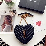 Forubags YSL Woc Heart-shaped Chain Bag – 22 cm - 1