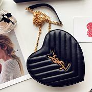 Forubags YSL Woc Heart-shaped Chain Bag – 22 cm - 4