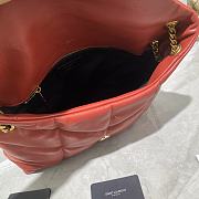 Forubags YSL Loulou Puffer Quilted Shoulder Bag Red – 577475-1- 35x23x13.5 cm - 6