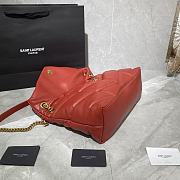 Forubags YSL Loulou Puffer Quilted Shoulder Bag Red – 577475-1- 35x23x13.5 cm - 5