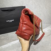 Forubags YSL Loulou Puffer Quilted Shoulder Bag Red – 577475-1- 35x23x13.5 cm - 4