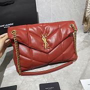 Forubags YSL Loulou Puffer Quilted Shoulder Bag Red – 577475-1- 35x23x13.5 cm - 3
