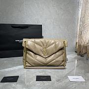Forubags YSL Loulou Puffer Quilted Shoulder Bag Light Beige – 577475-1- 35x23x13.5 cm - 1