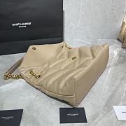 Forubags YSL Loulou Puffer Quilted Shoulder Bag Light Beige – 577475-1- 35x23x13.5 cm - 6