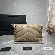 Forubags YSL Loulou Puffer Quilted Shoulder Bag Light Beige – 577475-1- 35x23x13.5 cm - 5