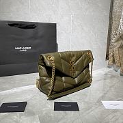 Forubags YSL Loulou Puffer Quilted Shoulder Bag Laurel Green – 577476 - 29x17x11 cm - 4