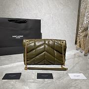 Forubags YSL Loulou Puffer Quilted Shoulder Bag Laurel Green – 577476 - 29x17x11 cm - 2