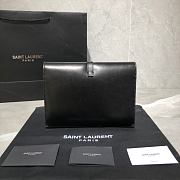 Forubags YSL Sulpice Medium Leather Envelope Clutch Black  – 553566 - 23x17x5 cm - 5