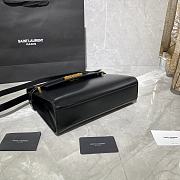 Forubags YSL Manhattan Shoulder Bag In Box Saint Laurent Leather Black – 579271 – 29x20.5x7 cm - 4