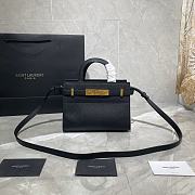 Forubags YSL Manhattan Nano Shopping Bag In Box Saint Laurent Leather Black – 593741 – 21x16x9 cm - 1