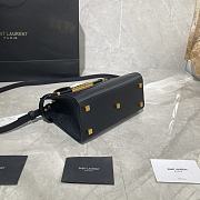Forubags YSL Manhattan Nano Shopping Bag In Box Saint Laurent Leather Black – 593741 – 21x16x9 cm - 3