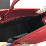 Forubags YSL Manhattan Small Shopping Bag In Box Saint Laurent Leather Red – 568702 – 32x25x12 cm - 6