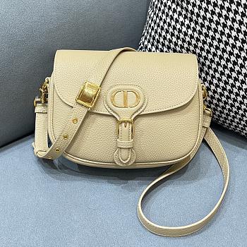 Forubags Dior Bobby Lychee Pattern Muscle Beige – 9319 - 22x 7 x 18cm