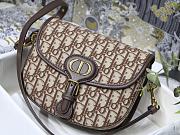 Forubags Dior Bobby Bag Dior Oblique Jacquard Medium Brown – M8010 – 22x17x6cm - 5