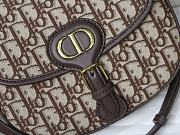 Forubags Dior Bobby Bag Dior Oblique Jacquard Medium Brown – M8010 – 22x17x6cm - 6