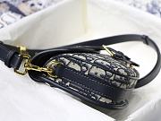 Forubags Dior Bobby Bag Dior Oblique Jacquard Medium Blue – M8010 – 22x17x6cm - 3