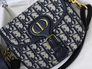Forubags Dior Bobby Bag Dior Oblique Jacquard Medium Blue – M8010 – 22x17x6cm - 6