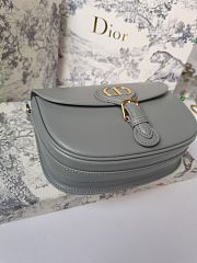 Forubags Dior Bobby Bag Latte Box Calfskin Mini Grey – 9268 – 18x15x6 cm - 2