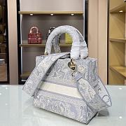 Forubags Dior Lady D-Lite Bag Gray – M0565O – 24x20x11 cm - 3
