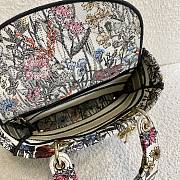 Forubags Dior Lady D-Lite Bag Hibiscus Flower  – 9027 – 24x20x11 cm - 6