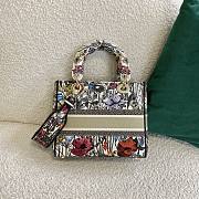 Forubags Dior Lady D-Lite Bag Hibiscus Flower  – 9027 – 24x20x11 cm - 5