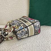 Forubags Dior Lady D-Lite Bag Hibiscus Flower  – 9027 – 24x20x11 cm - 2