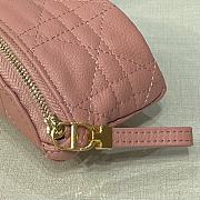 Forubags Dior Detachable Caro Half-Moon Coin Purse Pink –11.5x7x5 cm - 6