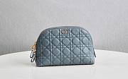 Forubags Dior Caro Beauty Pouch Blue -  S5047U – 23x15.5x7.5 cm - 1