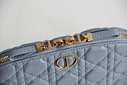 Forubags Dior Caro Beauty Pouch Blue -  S5047U – 23x15.5x7.5 cm - 3