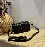 Forubags Dior Caro Double Pouch Black -  S5037U – 19x10.5x5 cm - 1