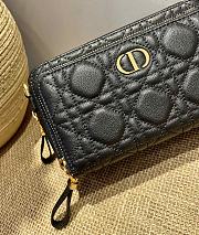 Forubags Dior Caro Double Pouch Black -  S5037U – 19x10.5x5 cm - 6