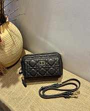 Forubags Dior Caro Double Pouch Black -  S5037U – 19x10.5x5 cm - 5