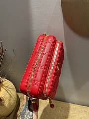 Forubags Dior Caro Double Pouch Red -  S5037U – 19x10.5x5 cm - 6