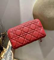 Forubags Dior Caro Double Pouch Red -  S5037U – 19x10.5x5 cm - 5