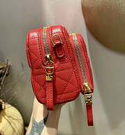 Forubags Dior Caro Double Pouch Red -  S5037U – 19x10.5x5 cm - 2